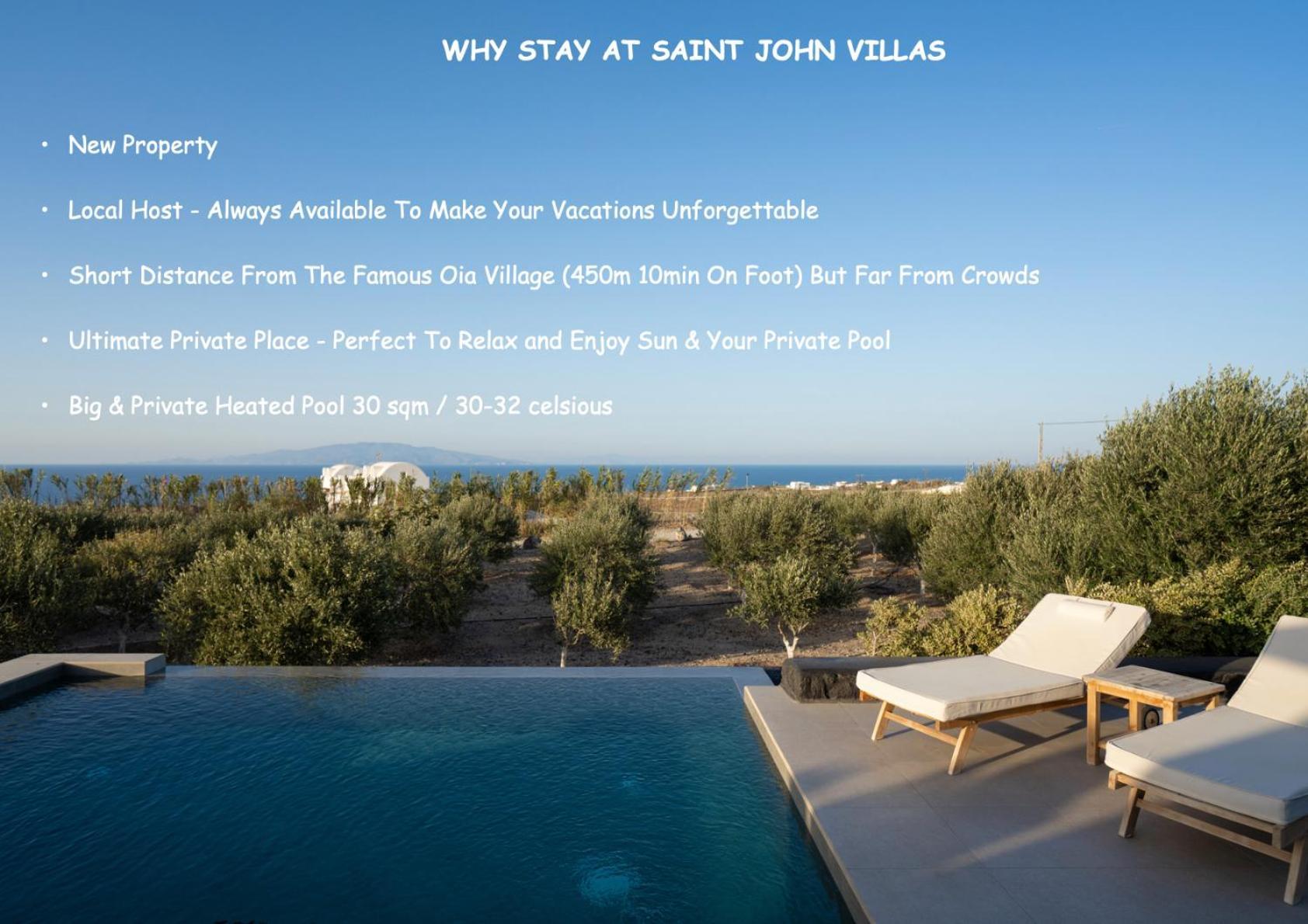 Saint John Oia-Villas With Private Heated Pool Ия Экстерьер фото
